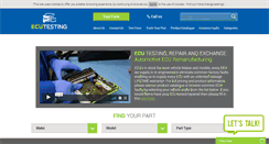 Desktop Screenshot of ecutesting.com